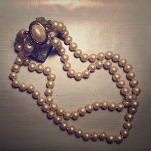 Costume fake pearls.